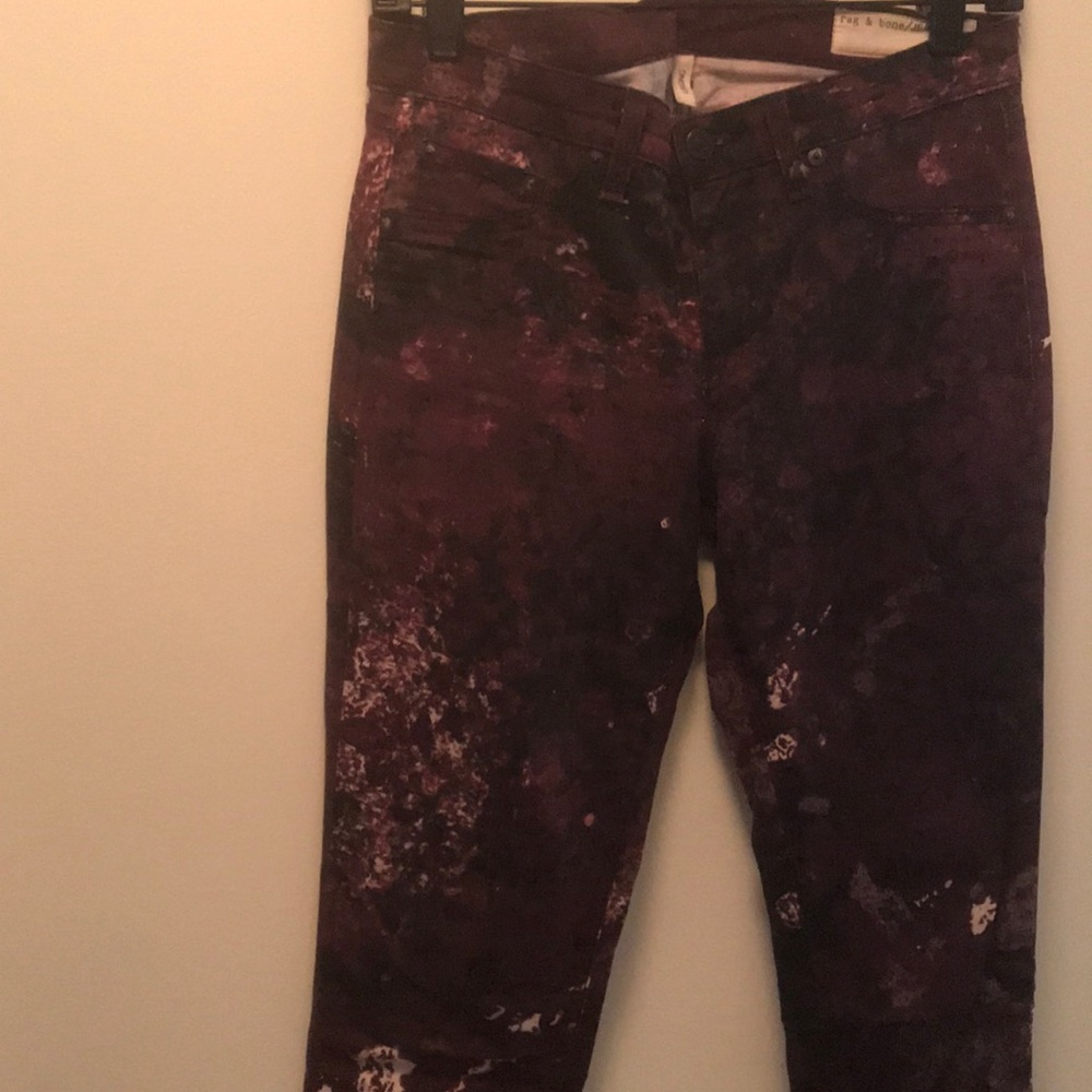 RARE Rag&Bone Abstract splatter jeans